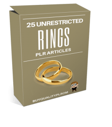 25 Unrestricted Rings PLR Articles