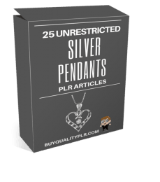 25 Unrestricted Silver Pendants PLR Articles