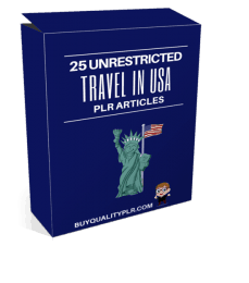 30 Unrestricted Travel in USA PLR Articles Pack
