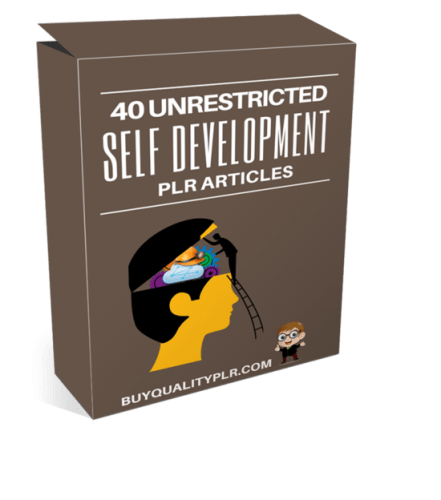 40 Unrestricted Self Development PLR Articles Pack