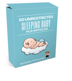 50 Unrestricted Sleeping Baby PLR Articles Pack