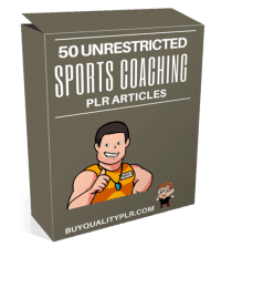 50 Unrestricted Sports Coaching PLR Articles Pack