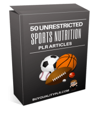 50 Unrestricted Sports Nutrition PLR Articles Pack