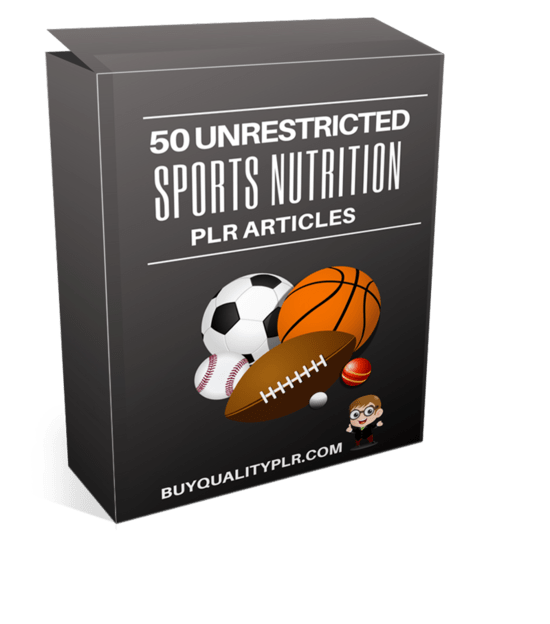 50 Unrestricted Sports Nutrition PLR Articles Pack