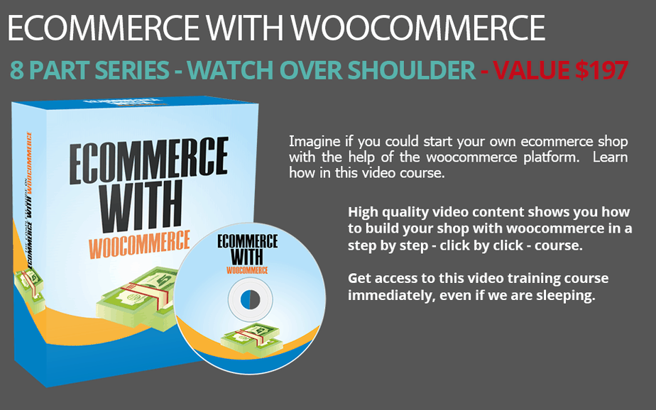 eCommerce with WooCommerce PLR Video Series