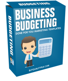 Business Budgeting Done For You Marketing Templates
