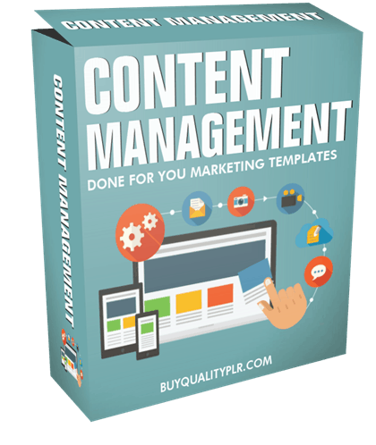 Content Management Done For You Marketing Templates