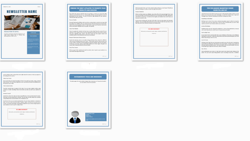 IM and Business PLR Newsletters Screen Shot IM and Business PLR Newsletters Screen Shot