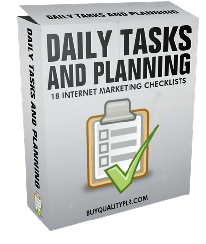 Internet Marketing Checklist Daily Tasks and Planning