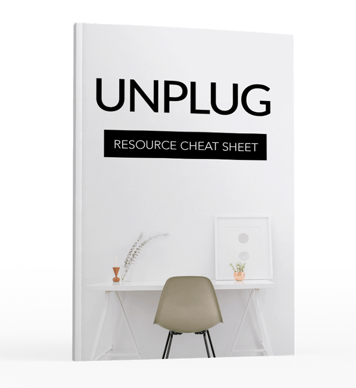 Unplug No Distractions Resource