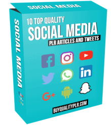 10 Top Quality Social Media PLR Articles and Tweets