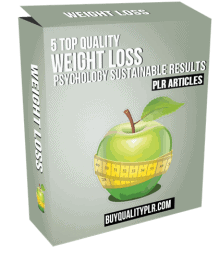 5 Top Quality Weight Loss Psychology Sustainable Results PLR Articles