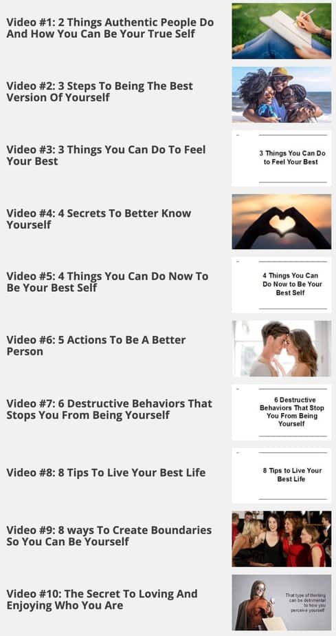 Become The Best Version of Yourself Videos