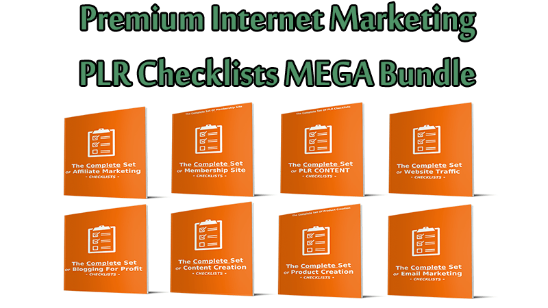 Premium Internet Marketing PLR Checklists MEGA Bundle