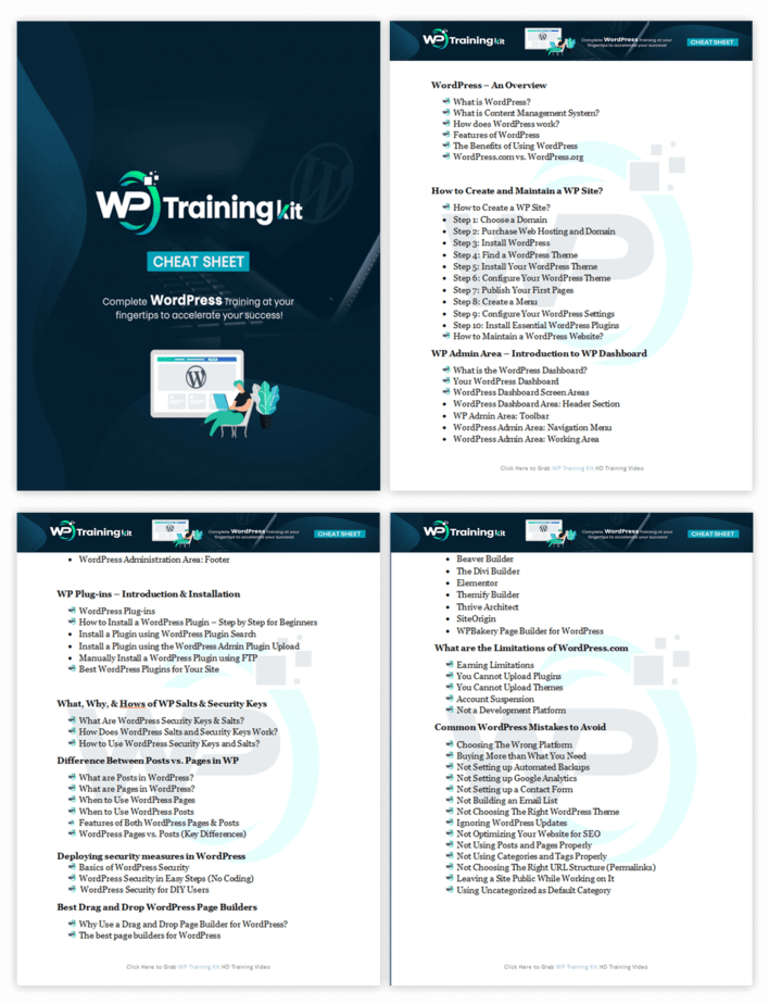 WP Training Kit Unrestricted PLR Videos Full Video Funnel