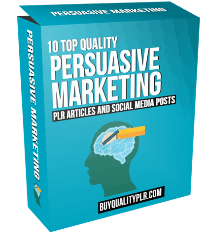 10 Top Quality Persuasive Marketing PLR Articles and Social Media Posts