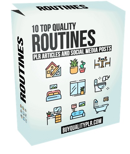 10 Top Quality Routines PLR Articles and Social Media Posts