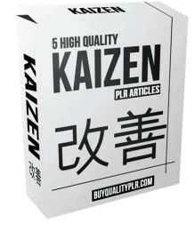 5 High Quality Kaizen PLR Articles