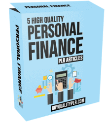 5 High Quality Personal Finance PLR Articles