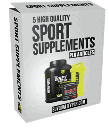 5 High Quality Sport Supplements PLR Articles