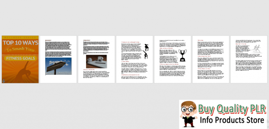 Top 10 Ways To Smash Your Fitness Goals Premium PLR Report