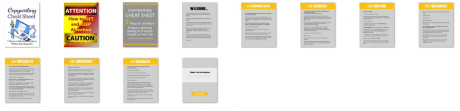 Copywriting Cheat PowerPoint Screenshots