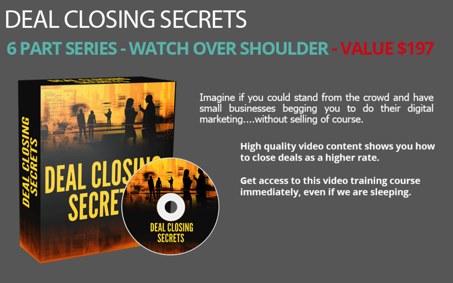 Deal Closing Secrets Scene Creator