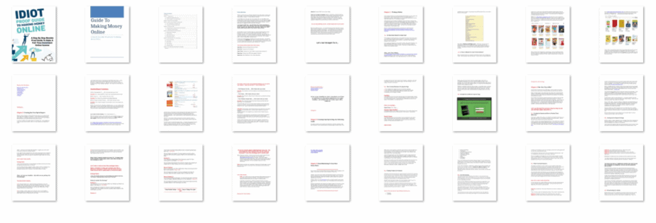 Idiot Proof Guide To Making Money Online Screenshots of Product Idiot Proof Guide To Making Money Online Screenshots of Product