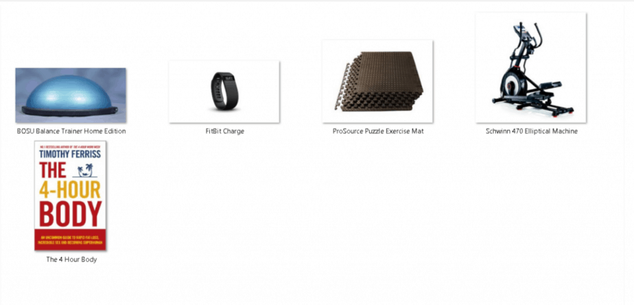 Images of All Fitness PLR Products Reviewed