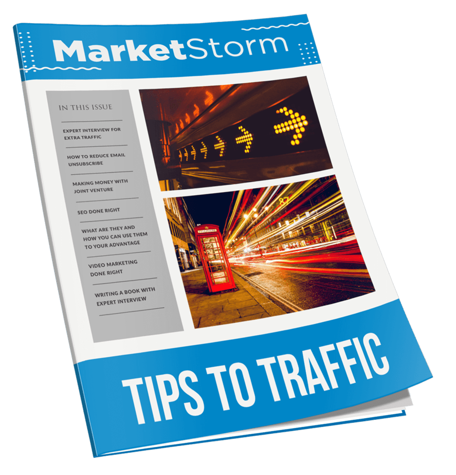 Marketstorm Tips To Traffic MRR Newsletter Magazine