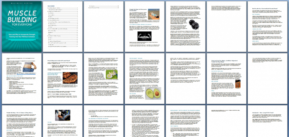 Muscle Building for Everyone Premium PLR Ebook Screenshot Muscle Building for Everyone Premium PLR Ebook Screenshot