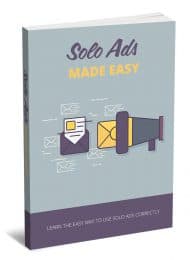 Solo Ads Made Easy MRR eBook and Squeeze Page