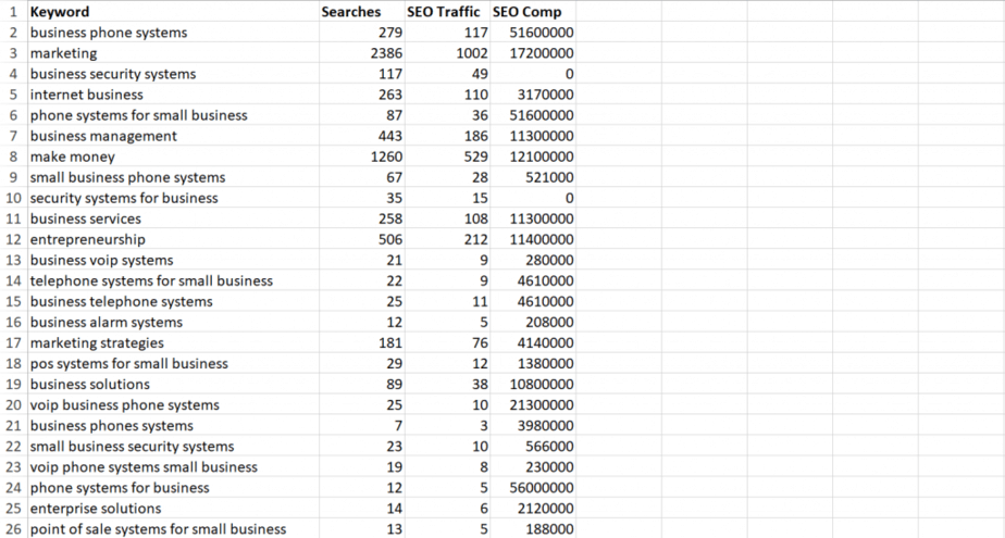 Biz Systems PLR Keywords