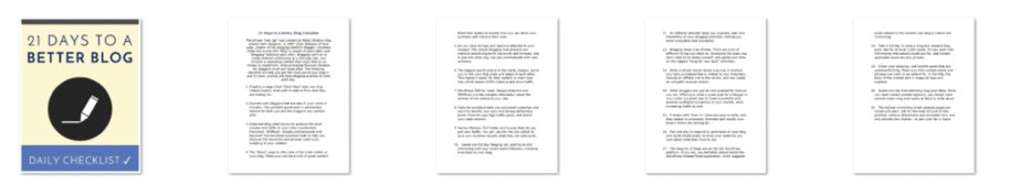 Boost Blog Challenge PLR Checklist Inside Look