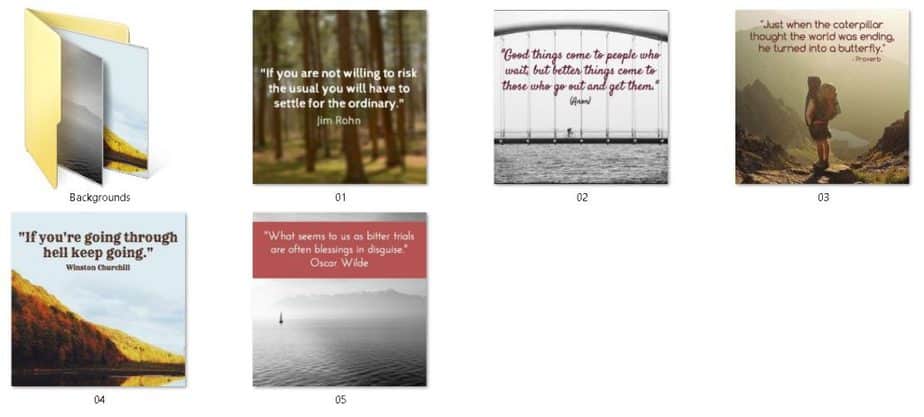 5 Shareable Social Media Inspirational PLR Images 5 Shareable Social Media Inspirational PLR Images