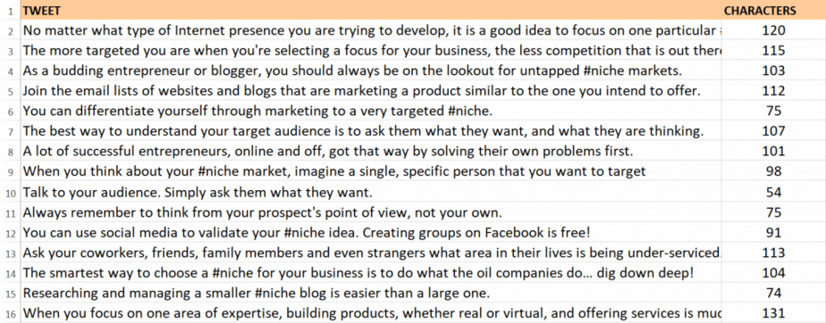 Choosing A Niche PLR Tweets Choosing A Niche PLR Tweets