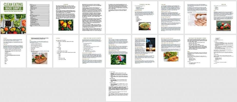 Clean Eating Premium PLR Ebook Sneak Preview