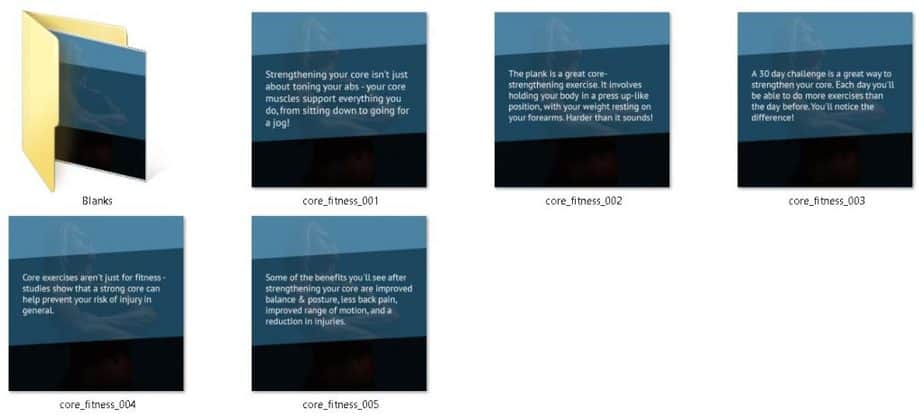 Core Fitness Premium PLR Social Fitness Tips