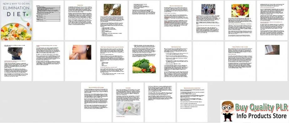 Elimination Diet Premium PLR Ebook Sneak Preview Elimination Diet Premium PLR Ebook Sneak Preview
