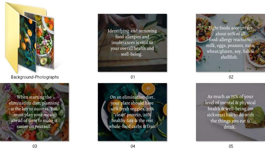 Elimination Diet Premium PLR Social Graphics Elimination Diet Premium PLR Social Graphics