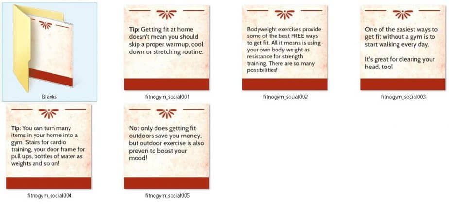 Fit Without A Gym Premium PLR Social Fitness Tips Fit Without A Gym Premium PLR Social Fitness Tips