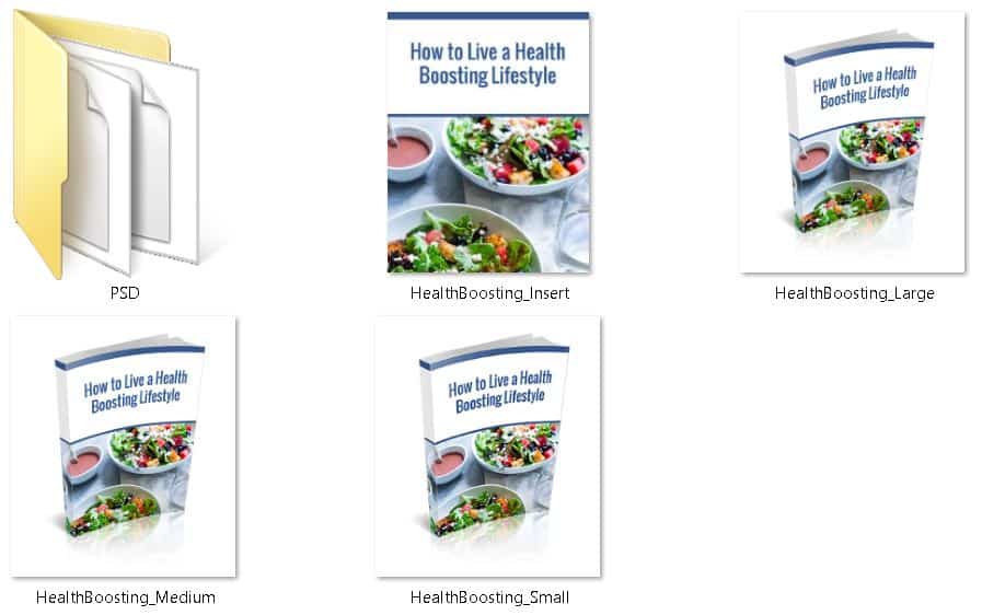 Health Boosting Lifestyle Premium PLR Ecovers Health Boosting Lifestyle Premium PLR Ecovers
