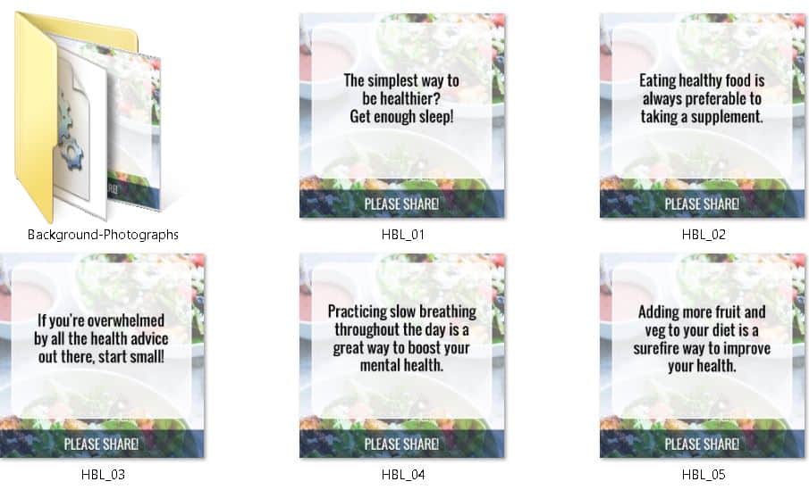 Health Boosting Lifestyle Premium PLR Social Graphics Health Boosting Lifestyle Premium PLR Social Graphics