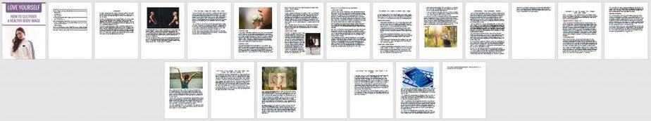 Healthy Body Image Premium PLR Ebook Sneak Preview