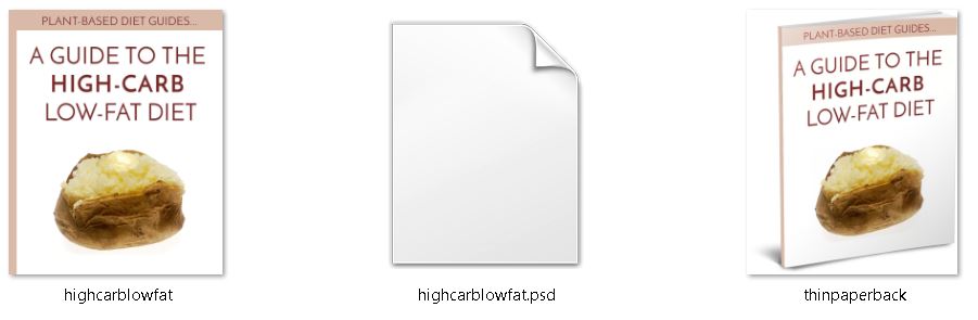 High Carb PLR Editable Ecover Files
