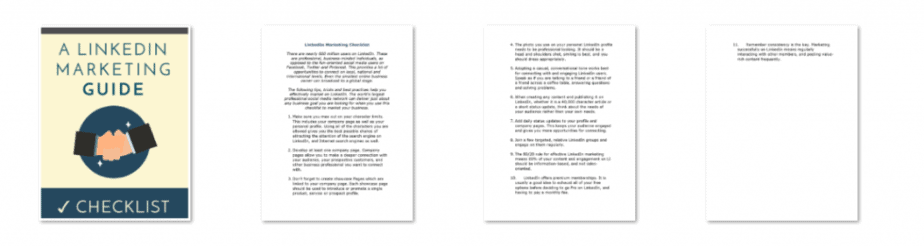 LinkedIn PLR Checklist Inside Look LinkedIn PLR Checklist Inside Look