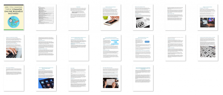 Marketing Mistakes PLR eBook Inside Look
