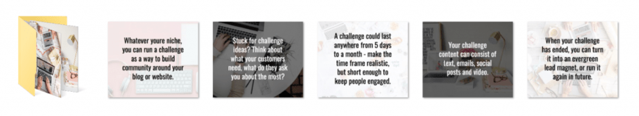 Running A Challenge PLR Social Graphics