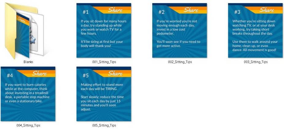 Sitting Disease Social Media Post Tips PLR Sitting Disease Social Media Post Tips PLR