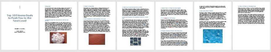 4 Week Fitness Premium PLR Report Sneak Preview